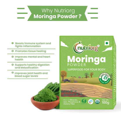 Nutriorg Certified Organic Moringa Powder