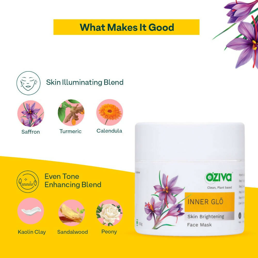 OZiva Inner Glo Skin Brightening Face Mask