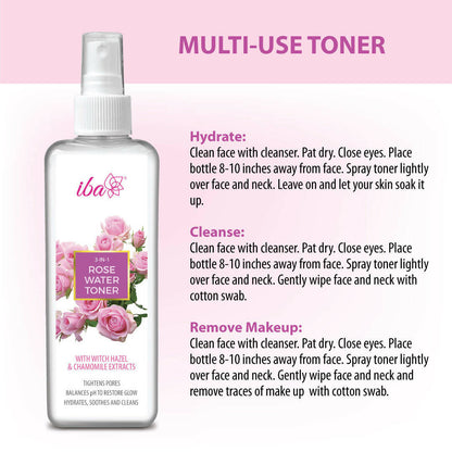 Iba 3-in-1 Rose Water Toner