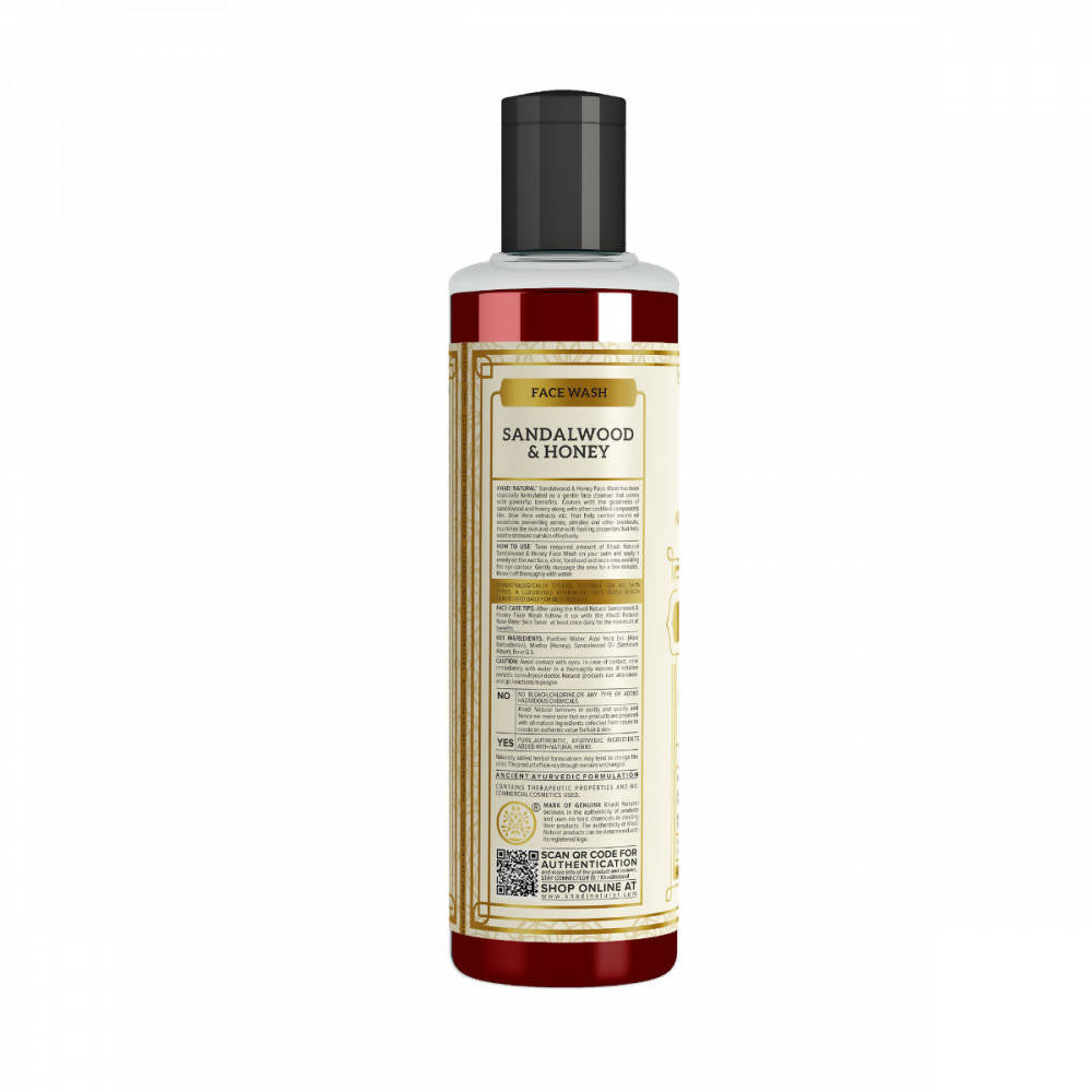 Khadi Natural Sandalwood & Honey Face Wash