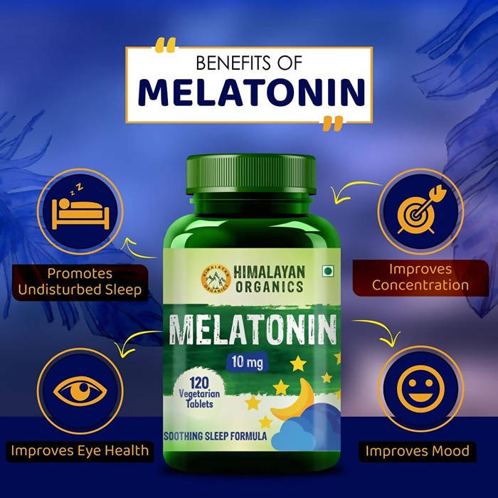 Himalayan Organics Melatonin 10 mg Vegetarian Tablets