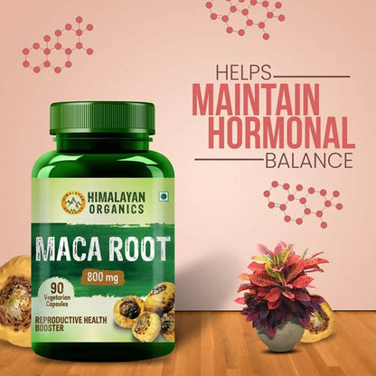 Himalayan Organics Maca Root 800 mg Vegetarian Capsules