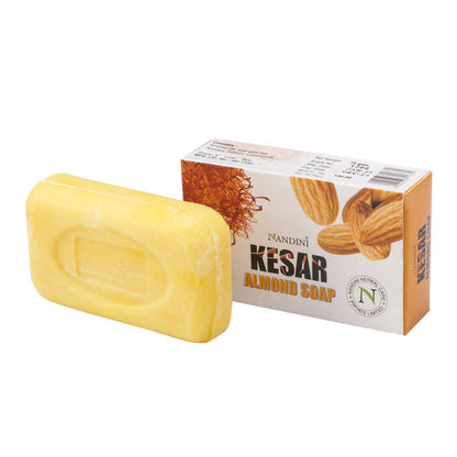 Nandini Herbal Kesar Almond Soap - BUDEN