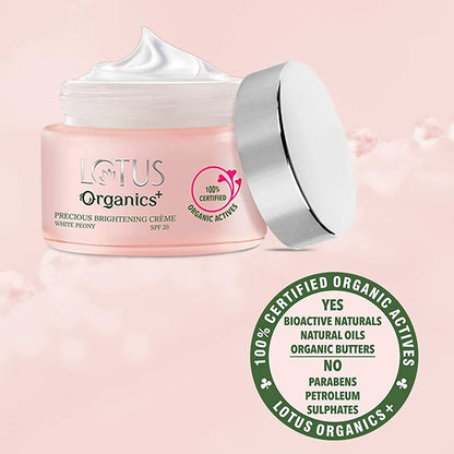 Lotus Organics+ Precious Brightening Creme SPF 20