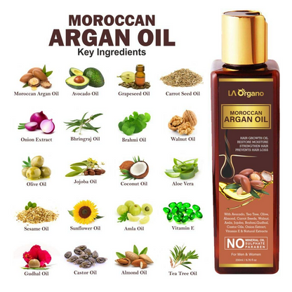 LA Organo Moroccan Argan Hair Oil