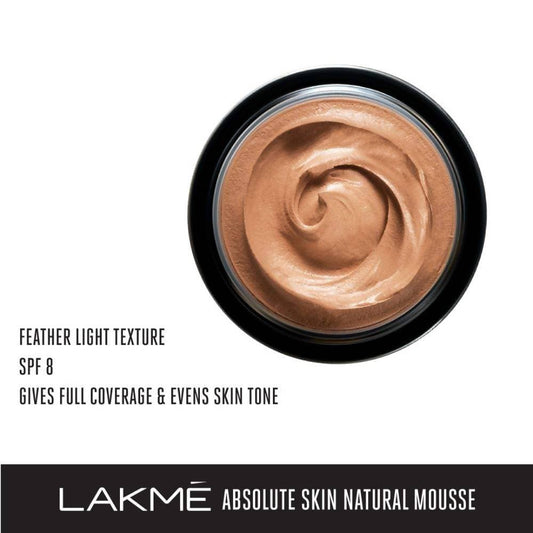 Lakme Absolute Skin Natural Mousse - Almond Honey