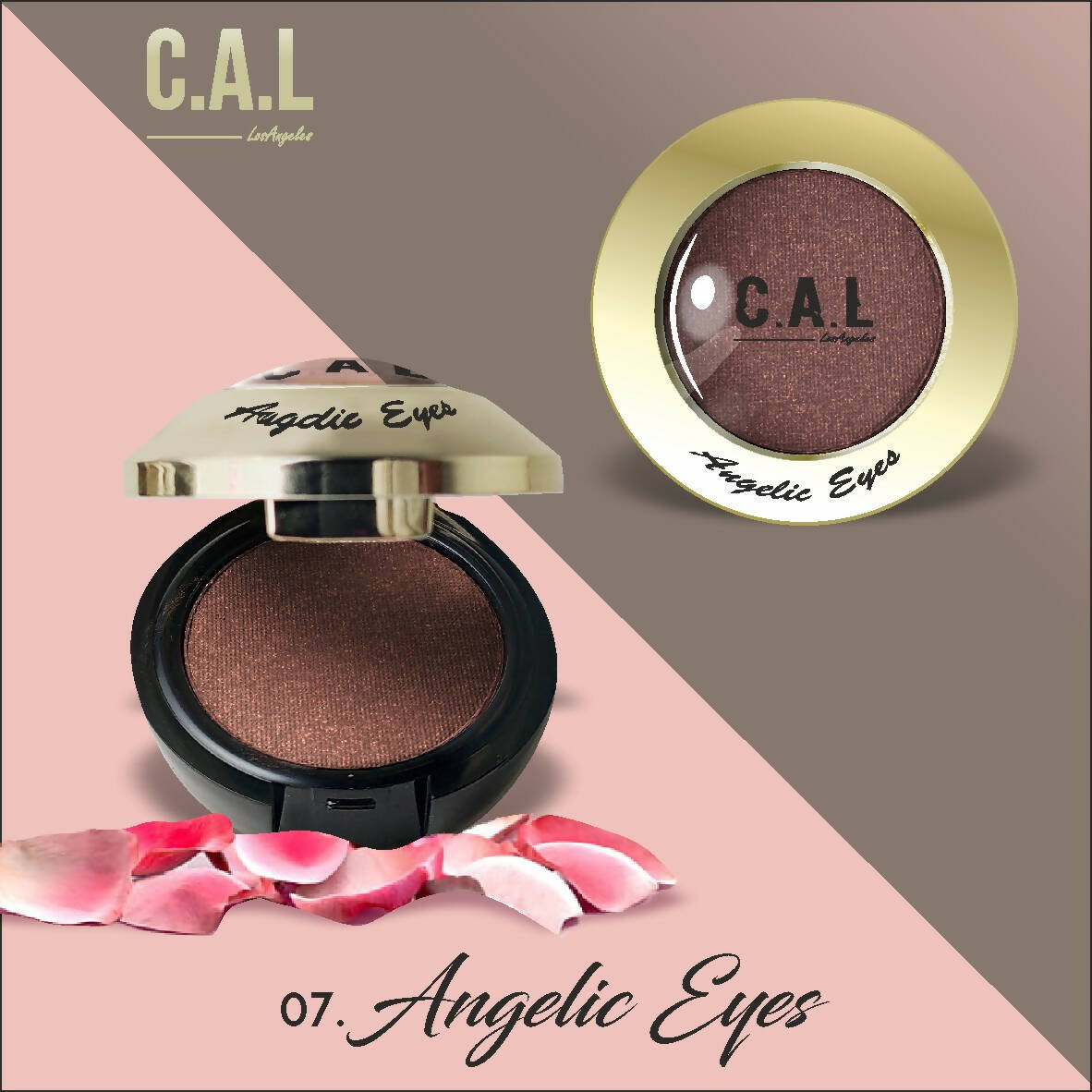 CAL Los Angeles Angelic Eye Shadow (Single Eyes) 07-Brown - BUDNE