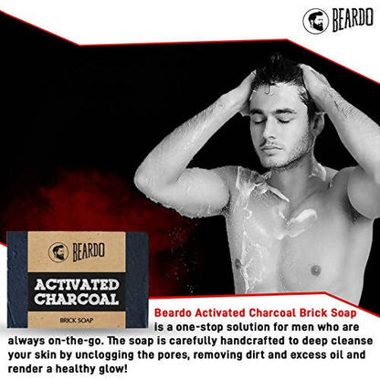 Beardo Activated Charcoal Brick Soap