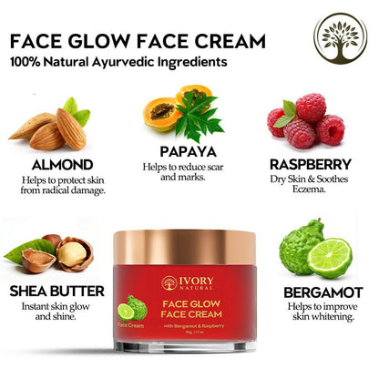 Ivory Natural Face Glow Cream For Skin Glow With Moisture And Luminosity