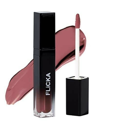 FLiCKA Set and Attack Liquid Matte Lipstick 19 Dip Drop - Nude - BUDNE