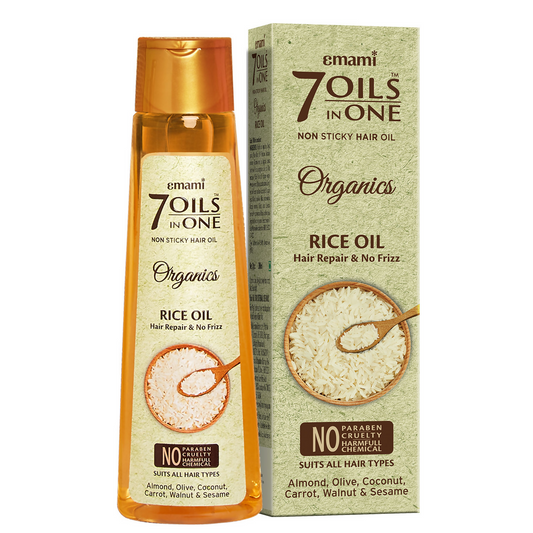 Emami 7 Oils In One Organics Rice Hair Oil - buy in usa, canada, australia 