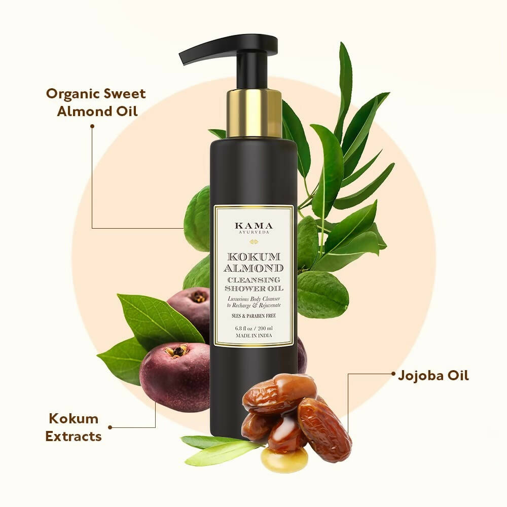 Kama Ayurveda Kokum Almond Cleansing Shower Oil