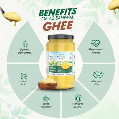 Farm Naturelle A2 Vedic Sahiwal Ghee - Desi Cow Ghee