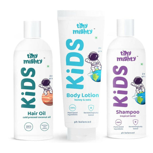 Tiny Mighty Kids Shampoo, Body Lotion And Oil Combo -  USA, Australia, Canada 