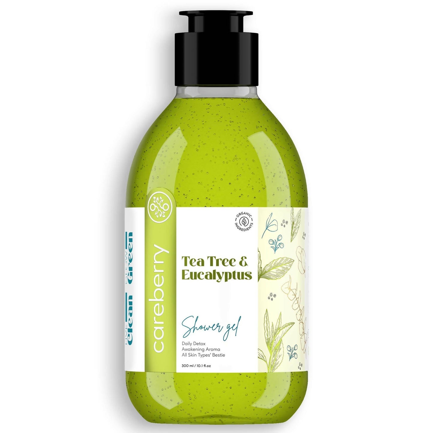 Careberry Tea Tree & Eucalyptus Oil Shower Gel - usa canada australia