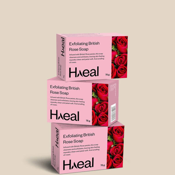 Haeal Exfoliating British Rose Soap