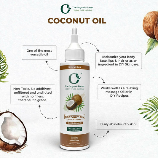 The Organic Forest Cold Pressed Coconut Oil