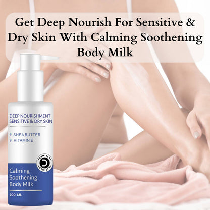 Dermistry Calming Body Wash & Calming Soothening Body Milk Lotion