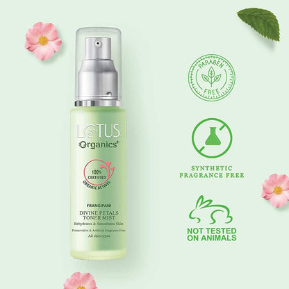 Lotus Organics+ Divine Petals Toner Mist