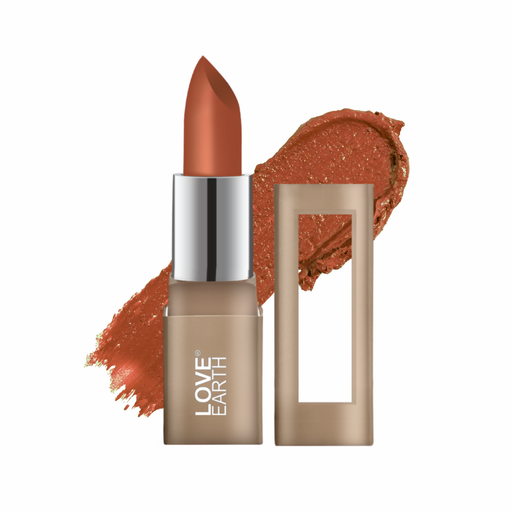 Love Earth Satin Matte Lipstick - Caramel