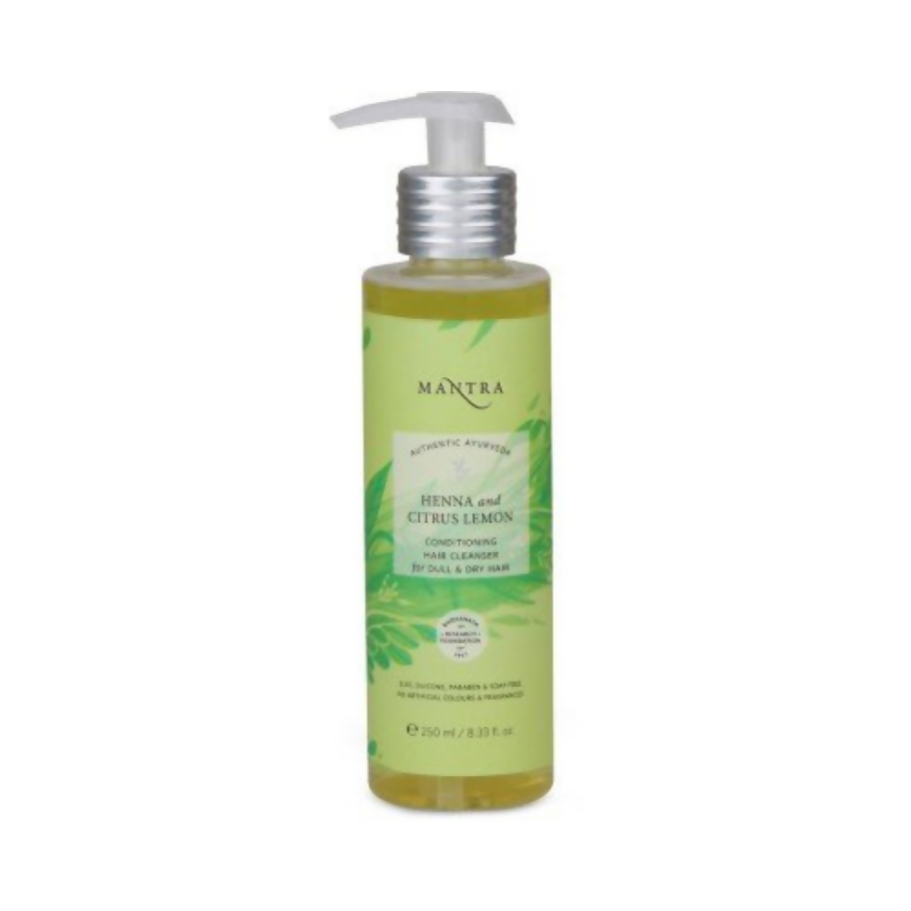 Mantra Herbal Henna and Citrus Lemon Conditioning Hair Cleanser For Dull & Dry Hair