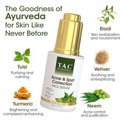 TAC - The Ayurveda Co. With Eladi And Neem Face Serum