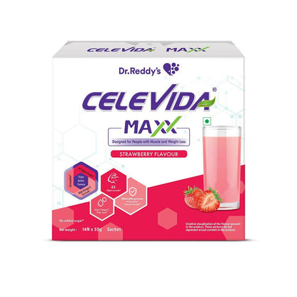 Celevida Maxx Nutrition Powder Sachets - Strawberry Flavor