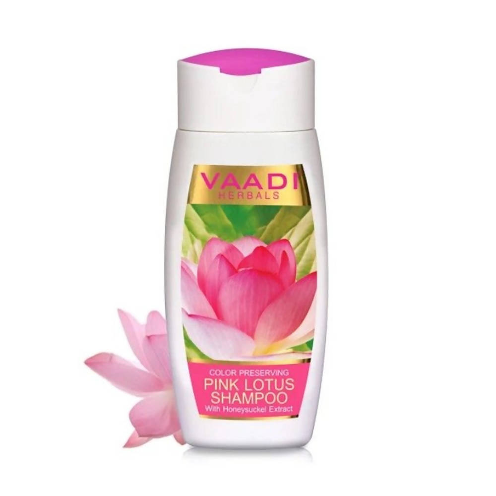 Vaadi Herbals Pink Lotus Shampoo With Honeysuckle Extract - BUDEN