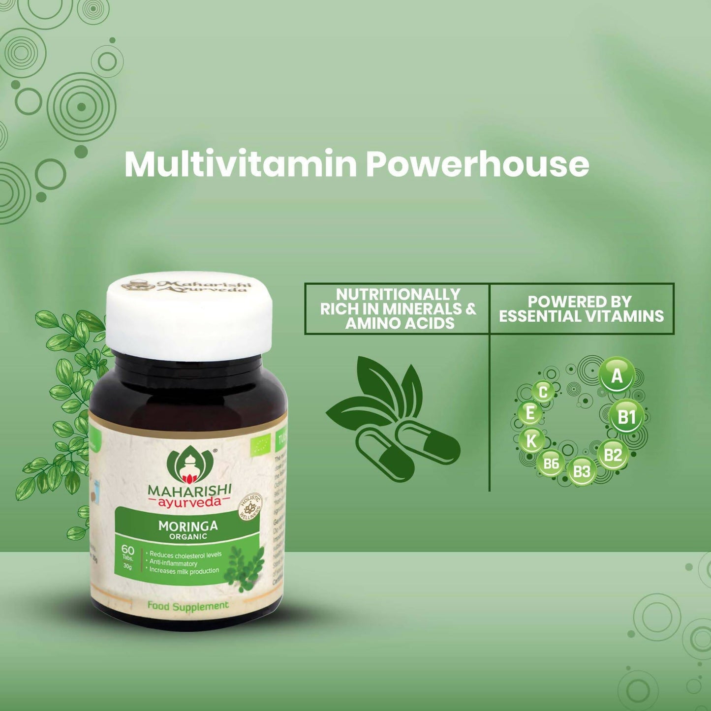 Maharishi Ayurveda Moringa Organic Tablets