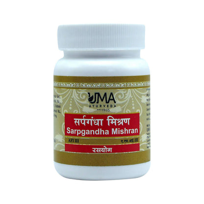 Uma Ayurveda Sarpgandha Mishran Tablets - BUDEN