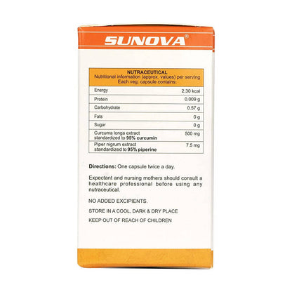 Sunova Curcumin-500 Traditional Immune Support Capsules