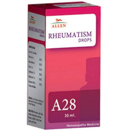 Allen Homeopathy A28 Rheumatism Drops -  usa australia canada 