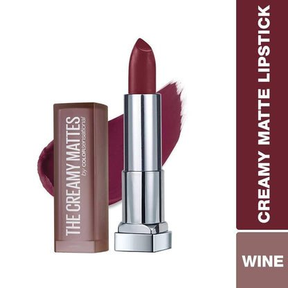Maybelline New York Color Sensational Creamy Matte Lipstick / 696 Burgundy Blush