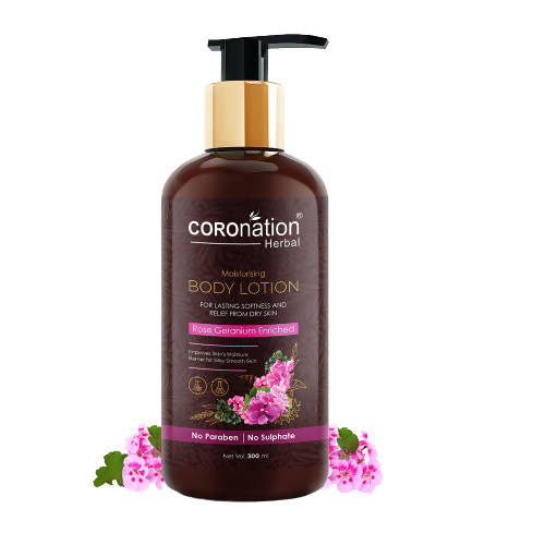 Coronation Herbal Rose Geranium Enriched Body Lotion - usa canada australia