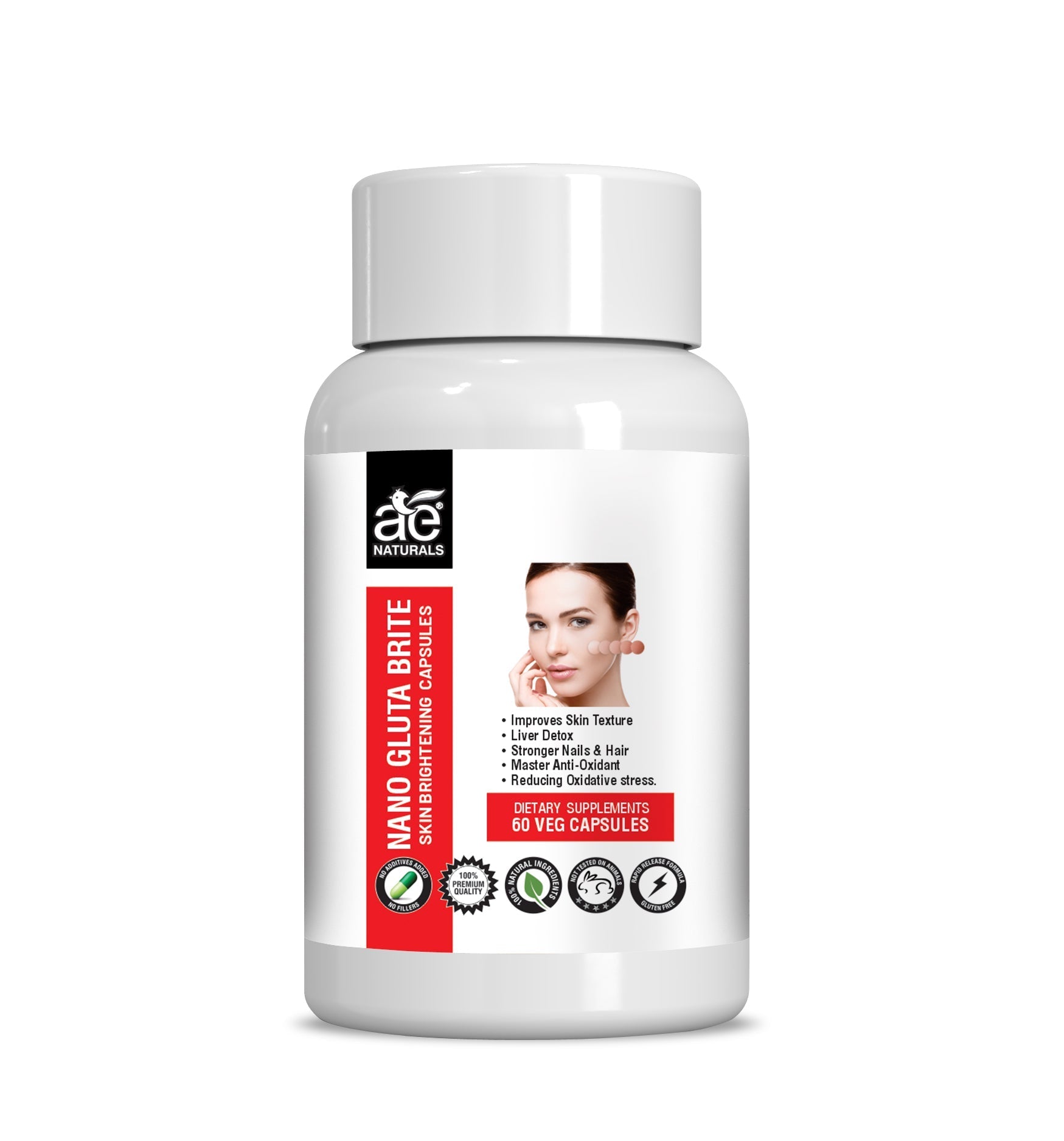 Ae Naturals Nano Gluta Skin Brightening Capsules -  usa australia canada 