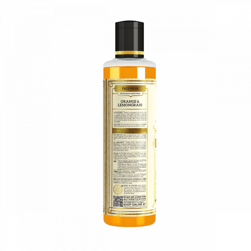 Khadi Natural Orange & Lemongrass Face Wash