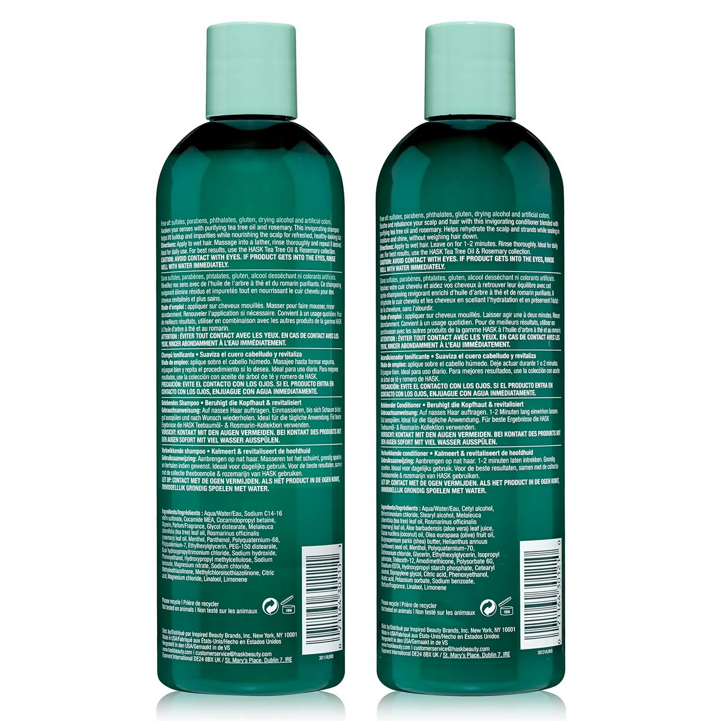 HASK Tea Tree Oil & Rosemary Invigorating Shampoo And Conditioner