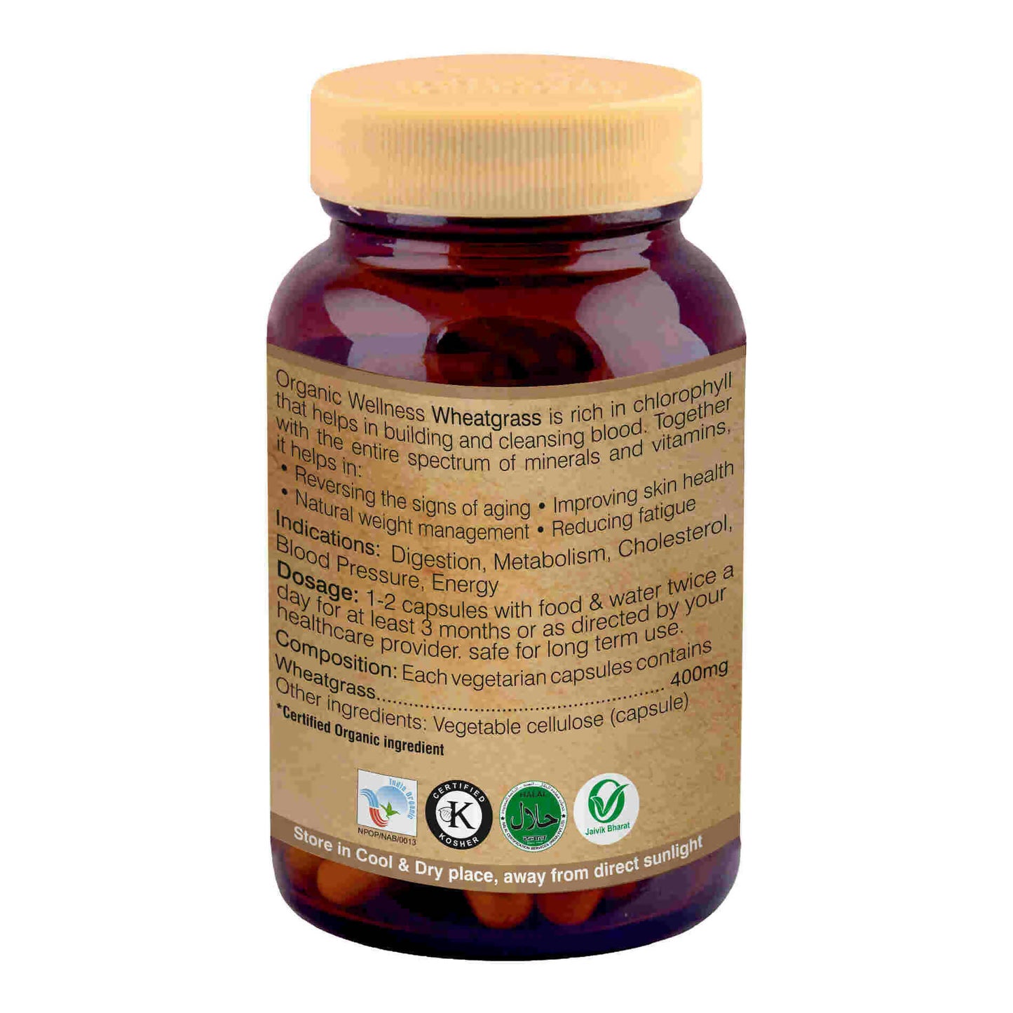 Organic Wellness Wheat Grass Capsules