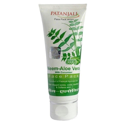 Patanjali Aloevera Neem Cucumber Face Pack, 60 gm - BUDNE