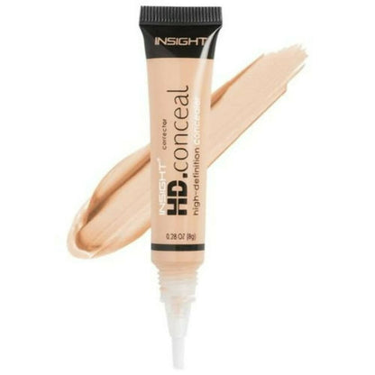 Insight Cosmetics HD Concealer - Natural Finish, Water-Resistant - Honey