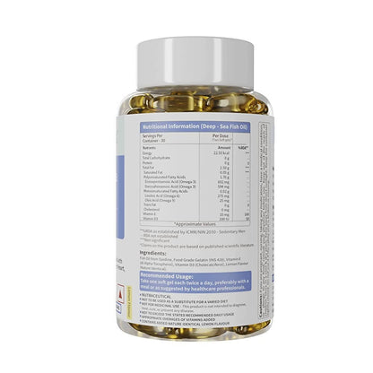 Neuherbs Deep-Sea Omega 3 Fish Oil Softgels