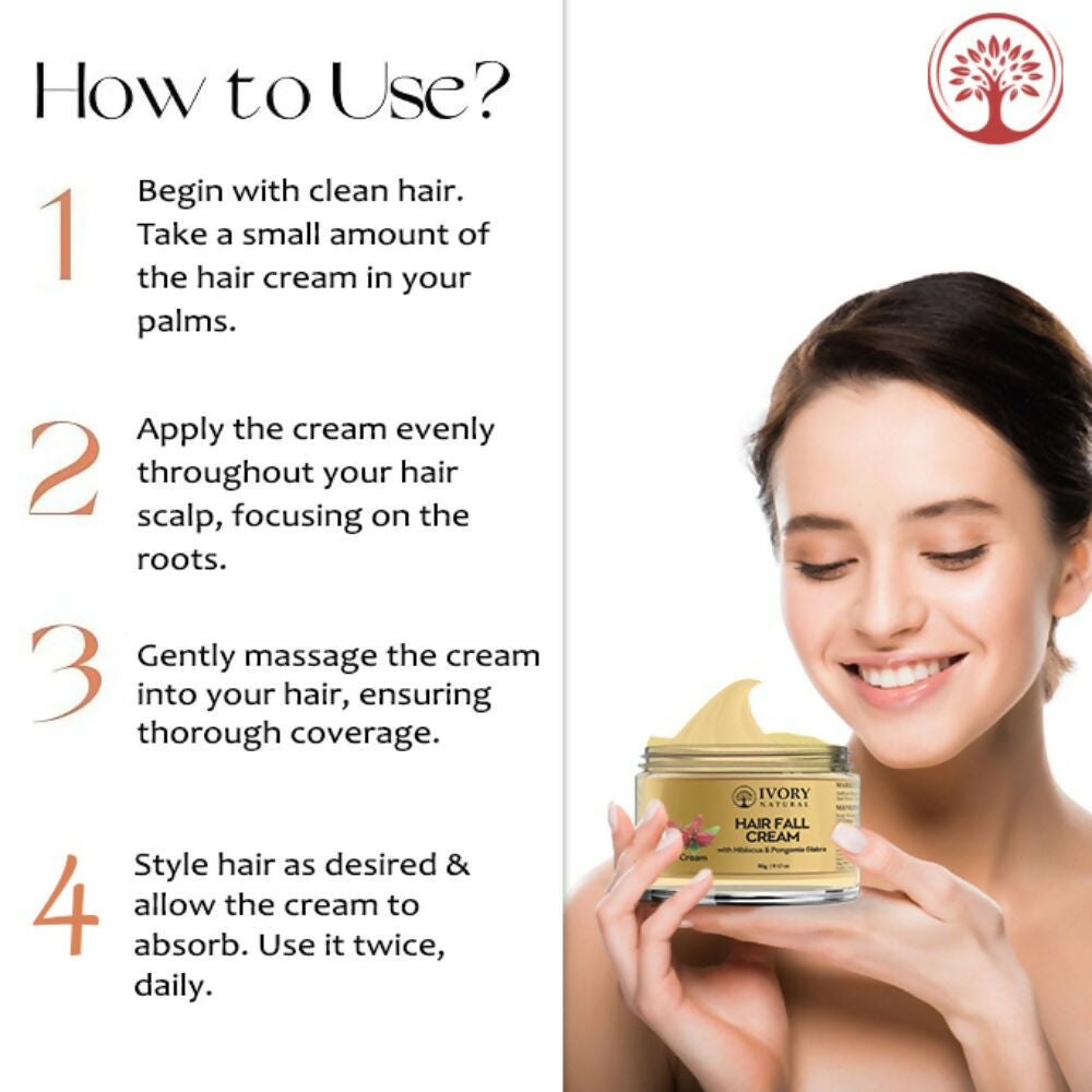 Ivory Natural Hair Fall Cream For Hair Fall & Less Hair Control