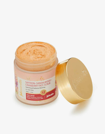 Fabessentials Saffron Sandalwood Cranberry Face Scrub