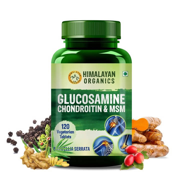 Himalayan Organics Glucosamine Chondroitin & MSM Vegetarian Tablets