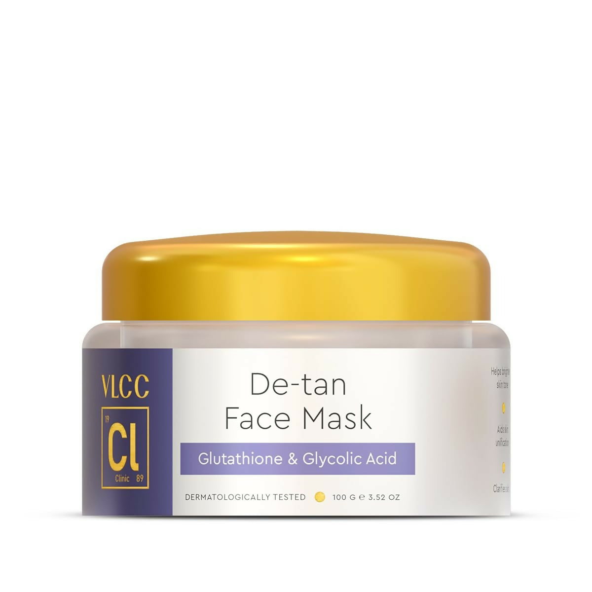 VLCC Clinic De-Tan Face Mask with Glutathione + Glycolic Acid
