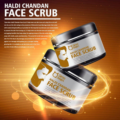 Qraa Men Haldi Chandan Face Scrub