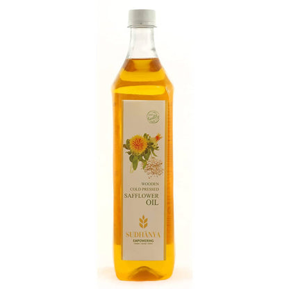 Sudhanya Safflower Oil - Wooden Cold Pressed - BUDNE