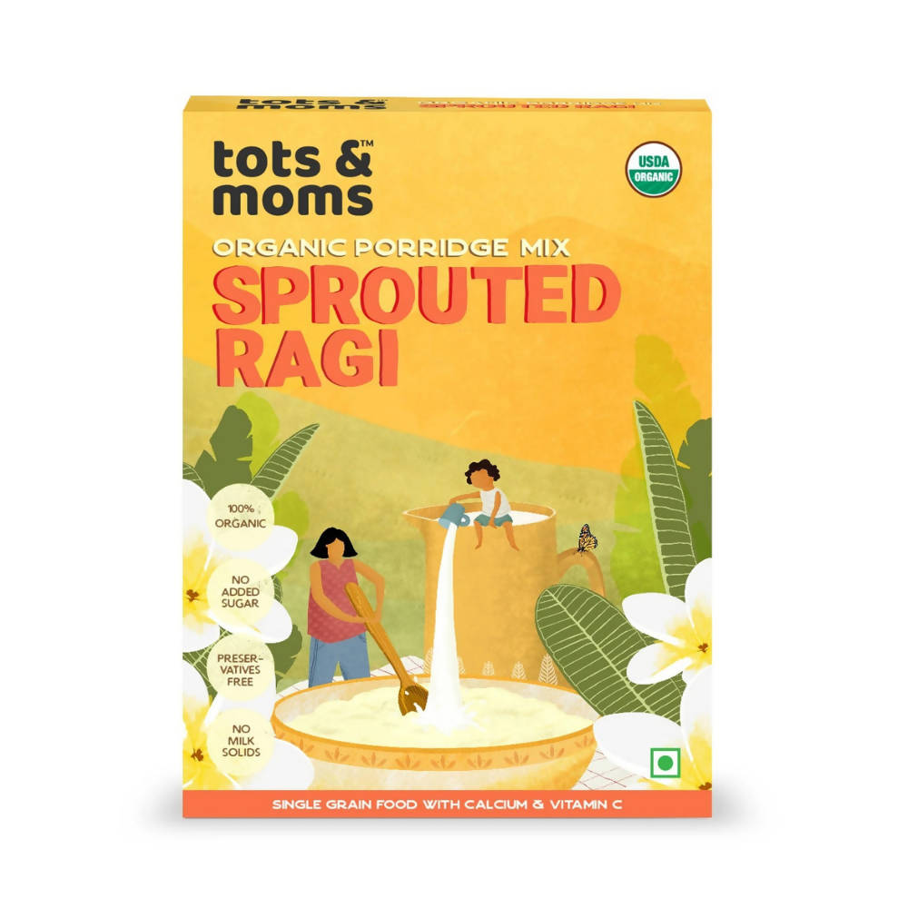 Tots and Moms Organic Sprouted Ragi Porridge Mix -  buy in usa 