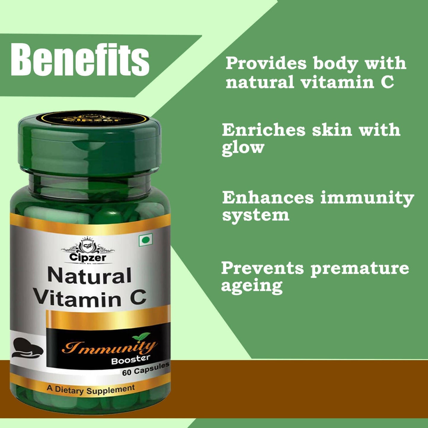 Cipzer Natural Vitamin C Capsules