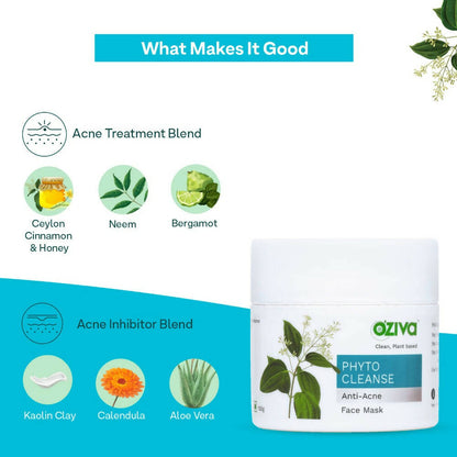 OZiva Phyto Cleanse Anti-Acne Face Mask